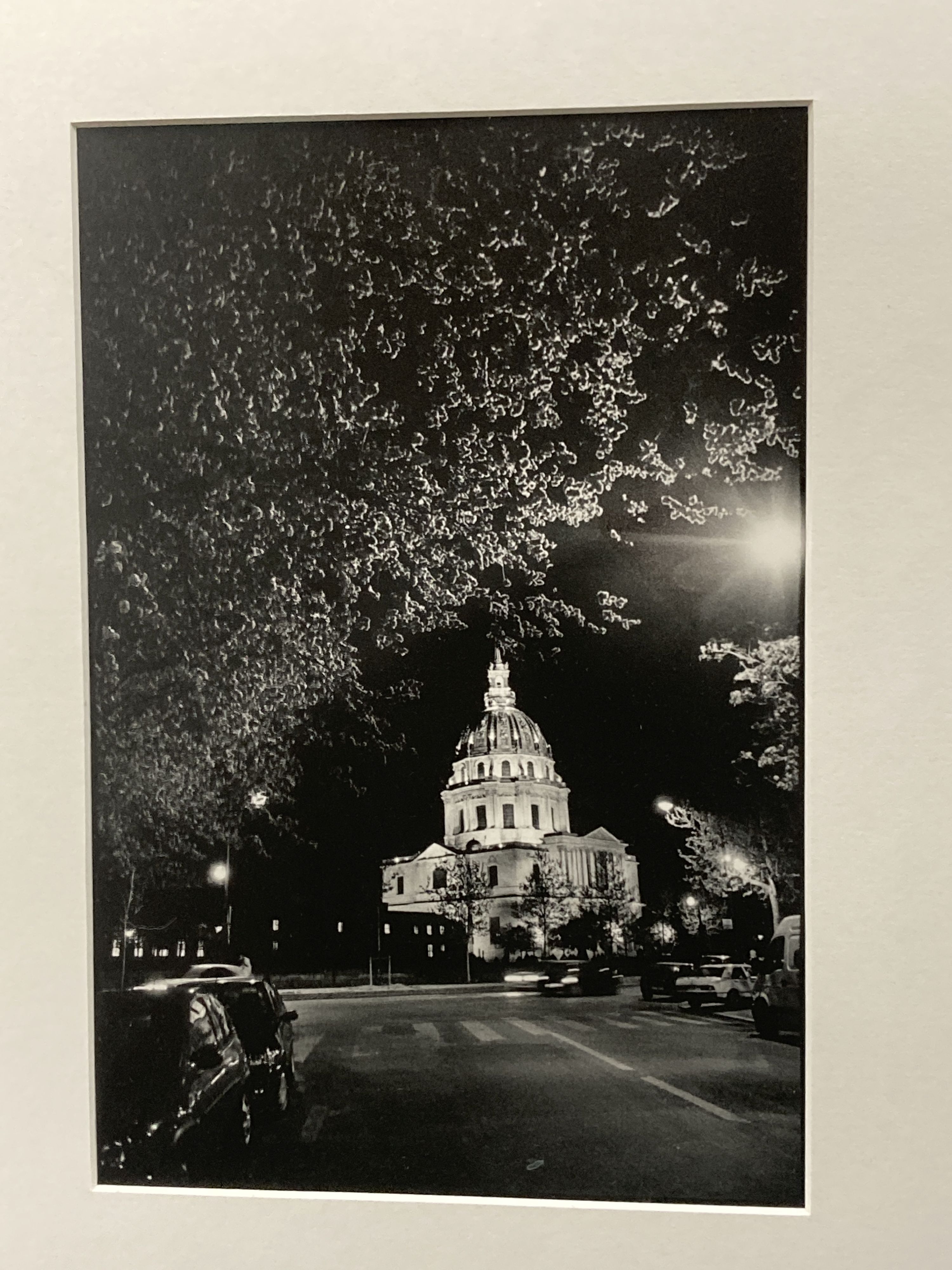 4 near contemporary black and white photographs, North African scenes and Italian domed church, largest 31 x 21cm